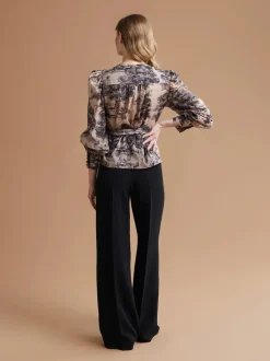 Andiata Puserot|Kaikki Paidat>naisten pusero, ELMIRA BLOUSE Beige Kuosi