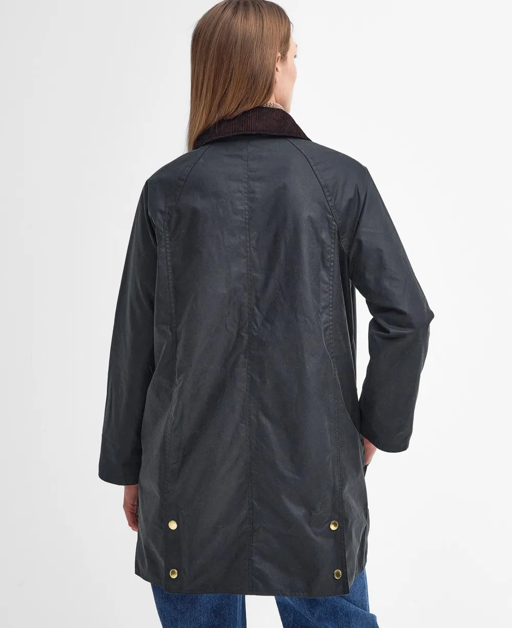 Barbour Talvitakit|Parkatakit>Long Beadnell Wax Jacket TUMMANVIHREÄ