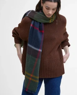 Barbour Huivit|Kaikki Asusteet>Rosefield Tartan Scarf VIHREÄ RUUTU