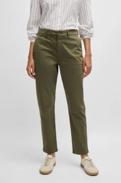 BOSS Orange Farkut|Kaikki Housut Ja Farkut>Naisten Housut, TACHINI2-D PANT Armeijanvihreä