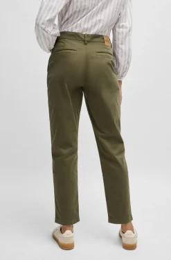 BOSS Orange Farkut|Kaikki Housut Ja Farkut>Naisten Housut, TACHINI2-D PANT Armeijanvihreä