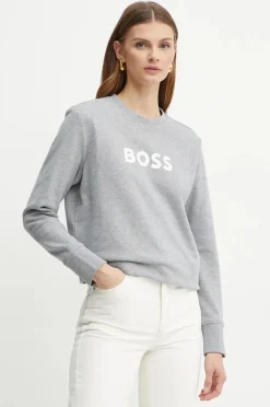 BOSS Orange Collegepaidat|Kaikki Paidat>Boss woman collegepaita, ELABOSS SWEATSHIRT Vaaleanharmaa
