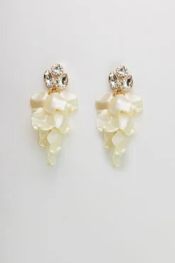 Bow 19 Korut|Kaikki Asusteet>korvakorut, LEAF STONE EARRINGS