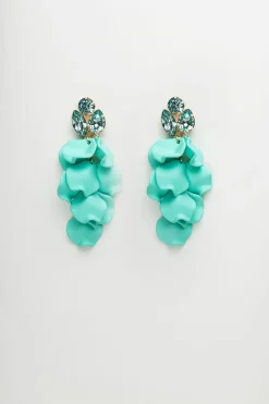 Bow 19 Korut|Kaikki Asusteet>korvakorut, LEAF STONE EARRINGS