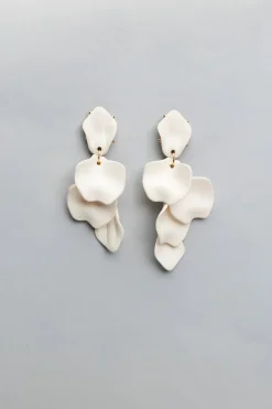 Bow 19 Korut|Kaikki Asusteet>korvakorut, PEARL LEAF EARRINGS