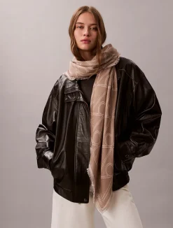 Calvin Klein Accessories Huivit|Kaikki Asusteet>unisex huivi Emblem AOP Contrast LW Square,