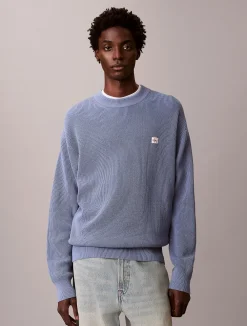 Calvin Klein Jeans Neulepuserot|Kaikki Neuleet>miesten neulepusero LS EZ Cotton Waffle Crwnk Swtr 9,