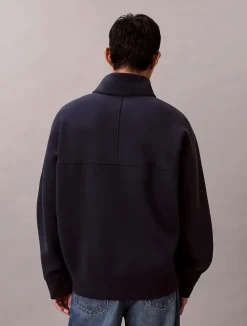 Calvin Klein Jeans Collegepaidat|Kaikki Paidat>miesten collegepaita LS Cotton Spacer Stripe Rib QTR,