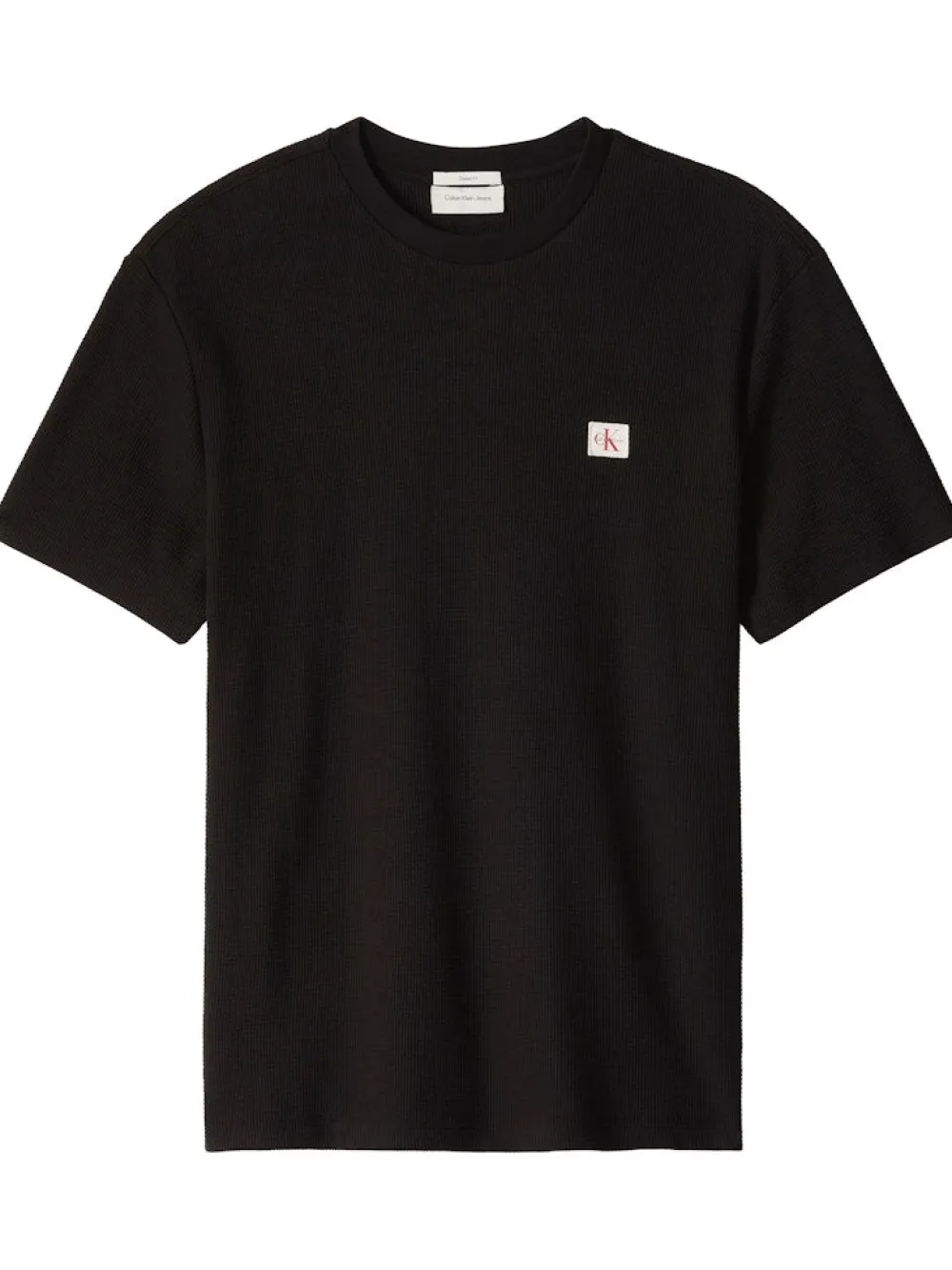 Calvin Klein Jeans T-Paidat|Kaikki Paidat>miesten t-paita SS Waffle Badge Crewnk Tee,