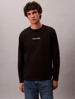 Calvin Klein Menswear Pitkähihaiset Paidat|Kaikki Paidat>Calvin Klein Jeans miesten pitkähihainen, LS RLXD STANDARD LOGO CREWNK TEE