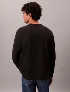 Calvin Klein Menswear Pitkähihaiset Paidat|Kaikki Paidat>Calvin Klein Jeans miesten pitkähihainen, LS RLXD STANDARD LOGO CREWNK TEE