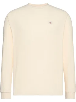 Calvin Klein Jeans Pitkähihaiset Paidat|Kaikki Paidat>miesten pitkähihainen paita LS Waffle Badge Crenwnk Tee,