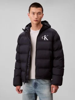 Calvin Klein Jeans Talvitakit|Toppatakit>miesten Puffertakki, LS NYLON MONOGRAM PUFFER JACKET