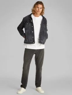 Calvin Klein Jeans Kevättakit>miesten farkkutakki, SLIM DENIM JACKET BLACK