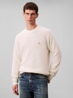 Calvin Klein Jeans Neulepuserot|Kaikki Neuleet>miesten neulepusero LS EZ Cotton Waffle Crwnk Swtr 9,