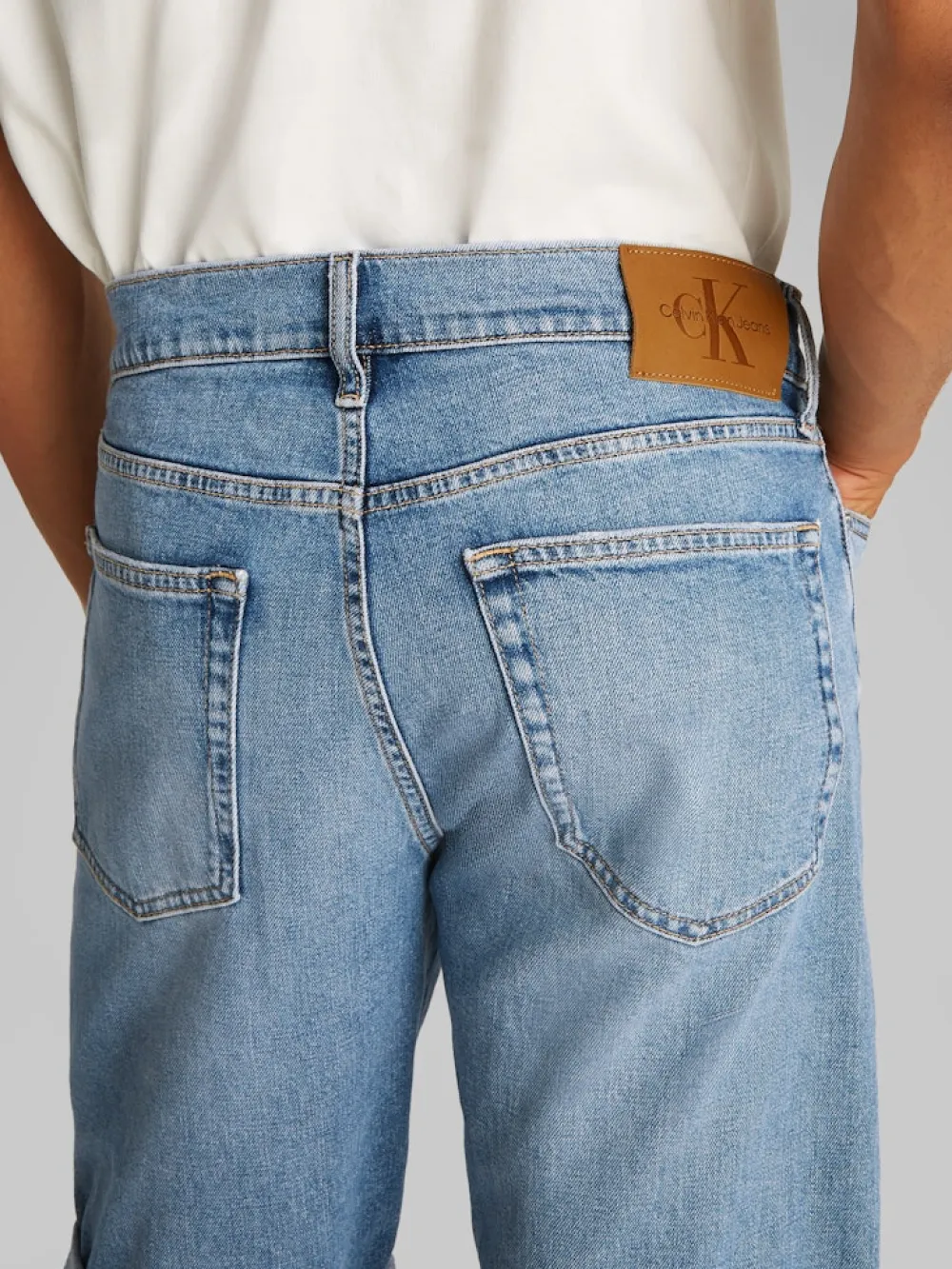 Calvin Klein Jeans Shortsit|Kaikki Housut Ja Farkut>miesten shortsit, SLIM SHORT 1A4 MID BLUE Sininen, Indigo