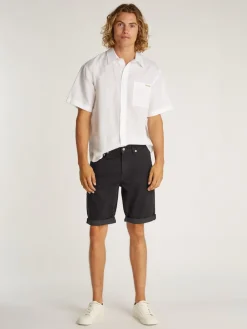 Calvin Klein Jeans Shortsit|Kaikki Housut Ja Farkut>miesten shortsit, SLIM SHORT 1A4 BLACK