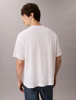 Calvin Klein Menswear T-Paidat|Kaikki Paidat>Calvin Klein Jeans miesten t-paita, SS STANDARD LOGO 30S CREWNK TEE