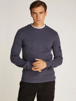 Calvin Klein Jeans Collegepaidat|Kaikki Paidat>Miesten Paita, MONOLOGO BADGE WAFFLE LS TEE