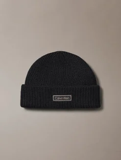 Calvin Klein Jeans Pipot|Kaikki Päähineet>miesten pipo, PATCH CHUNKY RIB COTTON DOCKER B