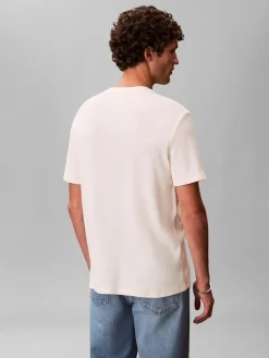 Calvin Klein Jeans T-Paidat|Kaikki Paidat>miesten t-paita SS Waffle Badge Crewnk Tee,