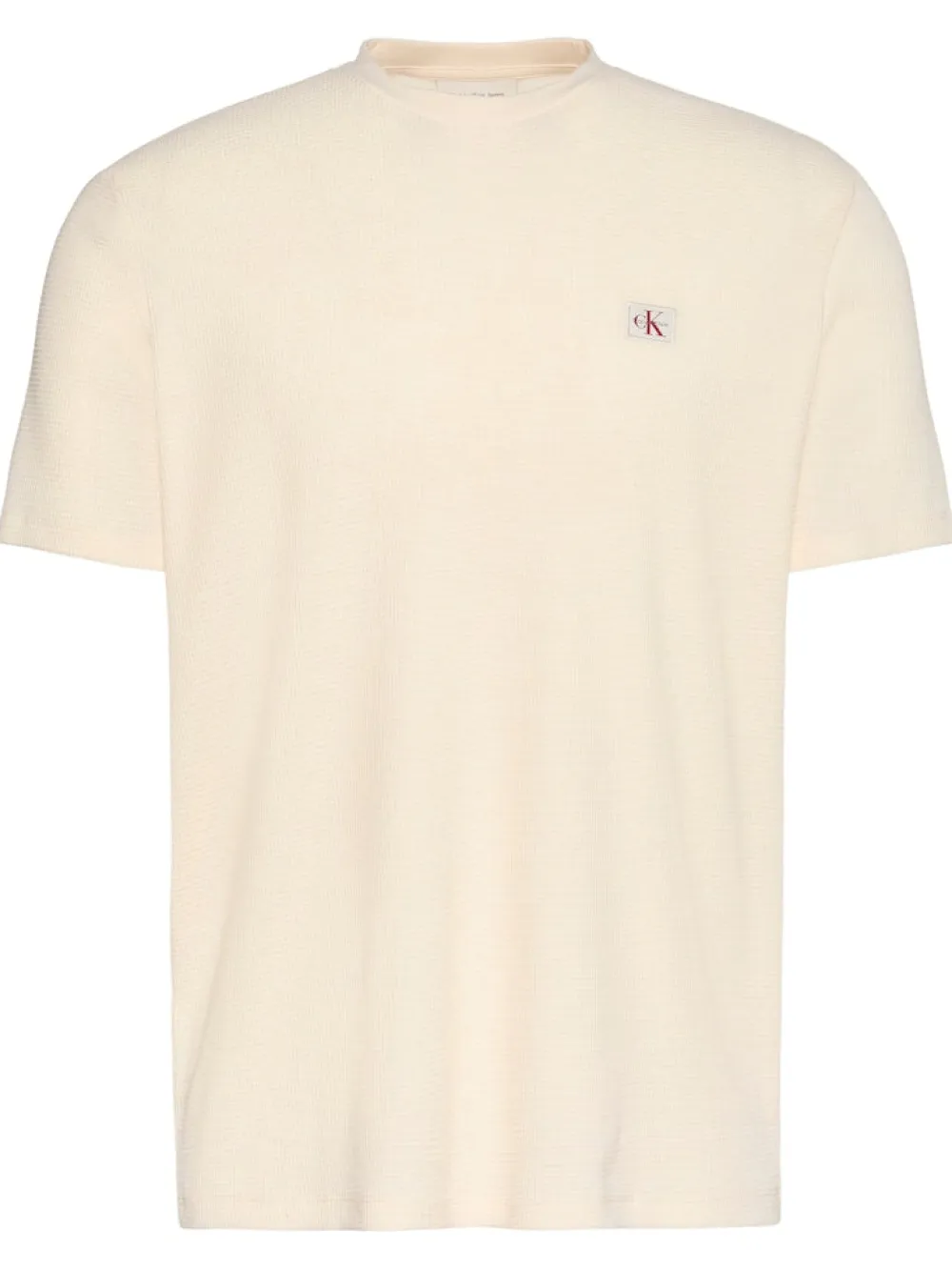 Calvin Klein Jeans T-Paidat|Kaikki Paidat>miesten t-paita SS Waffle Badge Crewnk Tee,