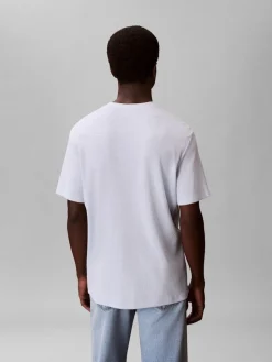 Calvin Klein Jeans T-Paidat|Kaikki Paidat>miesten t-paita SS Waffle Badge Crewnk Tee,