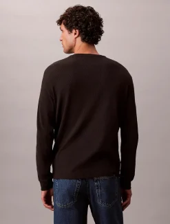 Calvin Klein Jeans Collegepaidat|Kaikki Paidat>miesten college, LS WAFFLE LS TEE