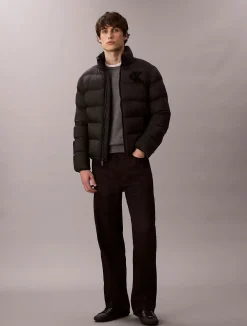 Calvin Klein Jeans Talvitakit|Toppatakit>miesten Puffertakki, LS NYLON MONOGRAM PUFFER JACKET
