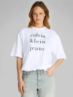 Calvin Klein Jeans T-Paidat|Kaikki Paidat>naisten t-paita, SS CKJ LOGO TEE
