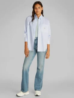 Calvin Klein Jeans Paitapuserot|Kaikki Paidat>naisten paitapusero, WOVEN LABEL RELAXED SHIRT