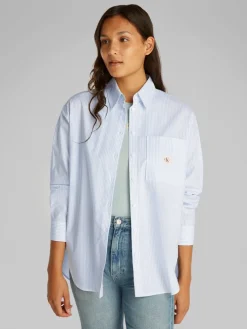 Calvin Klein Jeans Paitapuserot|Kaikki Paidat>naisten paitapusero, WOVEN LABEL RELAXED SHIRT