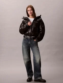 Calvin Klein Jeans Talvitakit|Toppatakit>naisten talvitakki High Shine Hooded Puffer Jacket,
