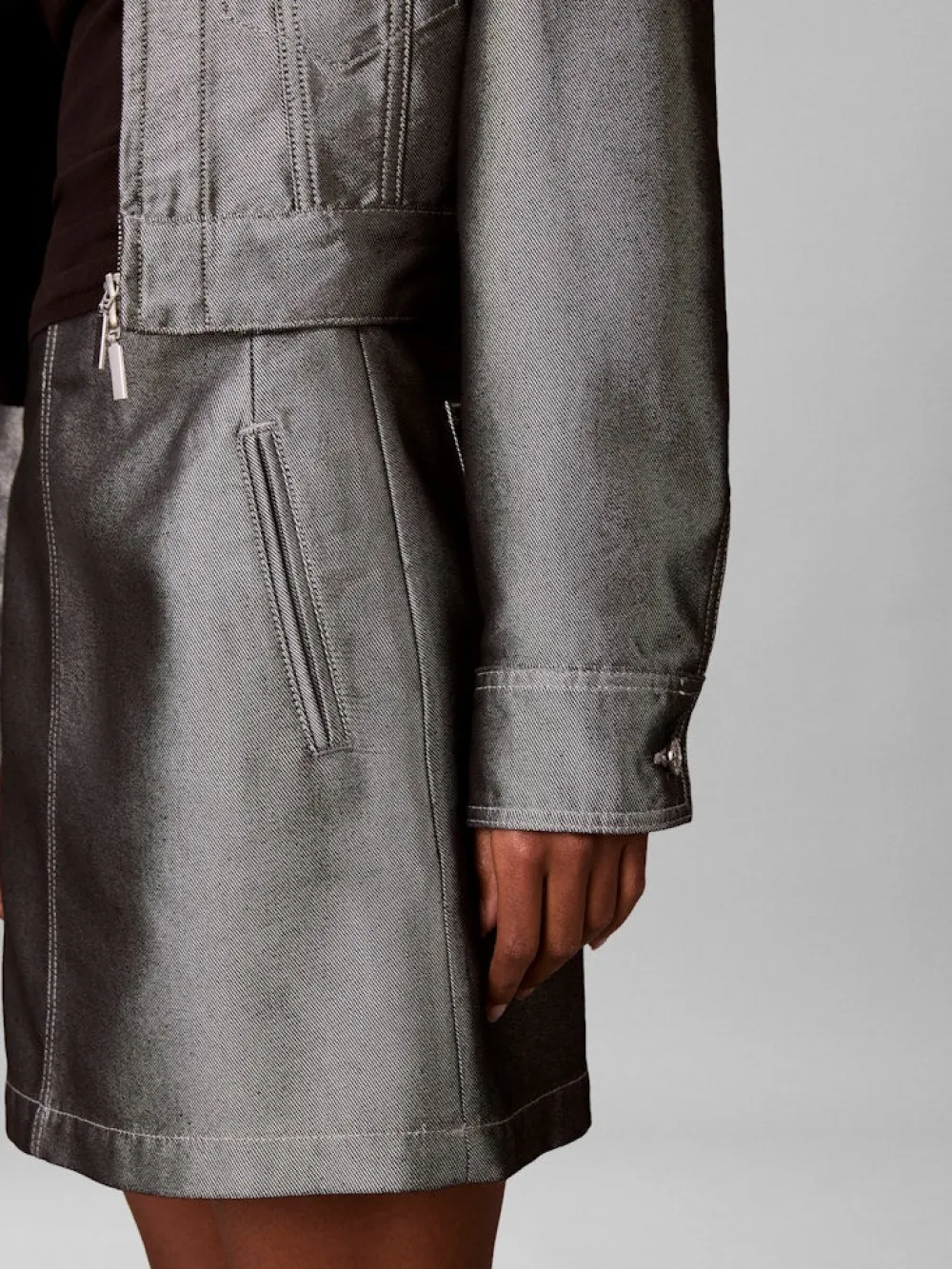 Calvin Klein Jeans Hameet|Kaikki Mekot Ja Hameet>naisten hame A LINE SKIRT DENIM SHINE,