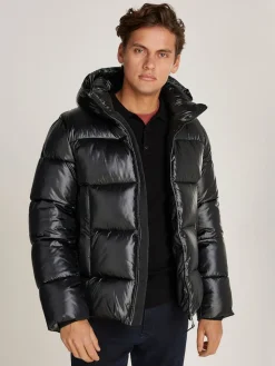 Calvin Klein Menswear Talvitakit|Toppatakit>Miesten Takki, HOODED QUILT PUFFER MW GLOSS