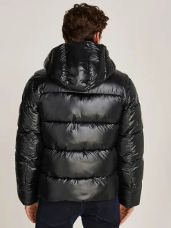 Calvin Klein Menswear Talvitakit|Toppatakit>Miesten Takki, HOODED QUILT PUFFER MW GLOSS