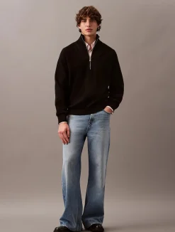 Calvin Klein Menswear Neulepuserot|Kaikki Neuleet>miesten neulepusero LS CK TECH KNIT QZ SWEATER 14GG,