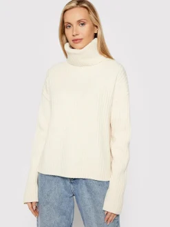 Calvin Klein Neulepuserot|Kaikki Neuleet>naisten neulepusero, CHUNKY RIB ROLL NECK SWEATER