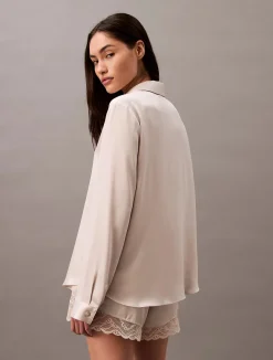 Calvin Klein Pyjamat Ja Yöasut|Kaikki Alusasut Ja Pyjamat>Naisten Pyjamapaita, CK LS TOP
