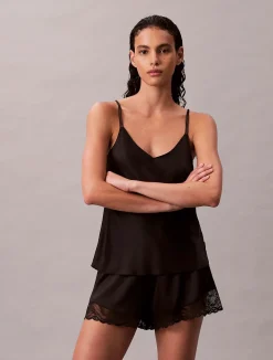 Calvin Klein Pyjamat Ja Yöasut|Kaikki Alusasut Ja Pyjamat>naisten shortsit, CAMI SHORT SET