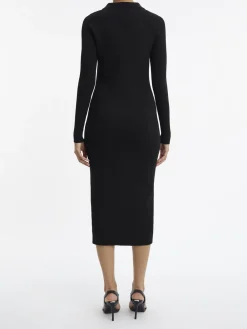 Calvin Klein Neulemekot|Mekot>WOMEN, Naisten Mekko, ICONIC RIB SHIRT MIDI DRESS,