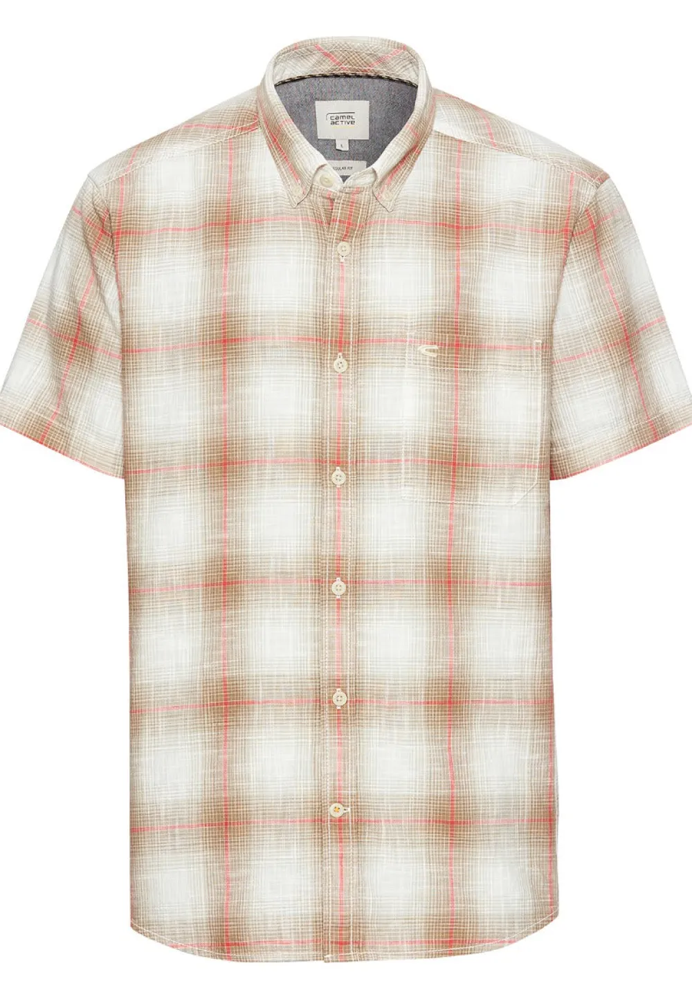 Camel Active Kauluspaidat|Kaikki Paidat>miesten kauluspaita, 409261-5S61-19 Valkoinen Ruutu