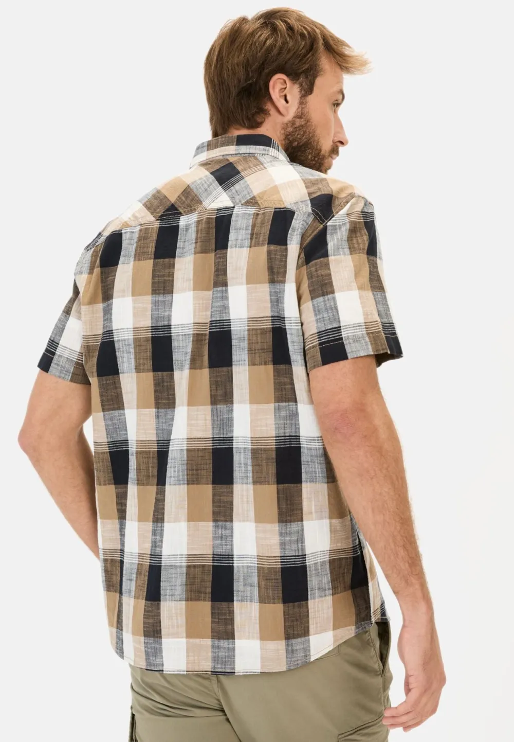 Camel Active Kauluspaidat|Kaikki Paidat>miesten kauluspaita, 409261-5S61-19 Valkoinen Ruutu