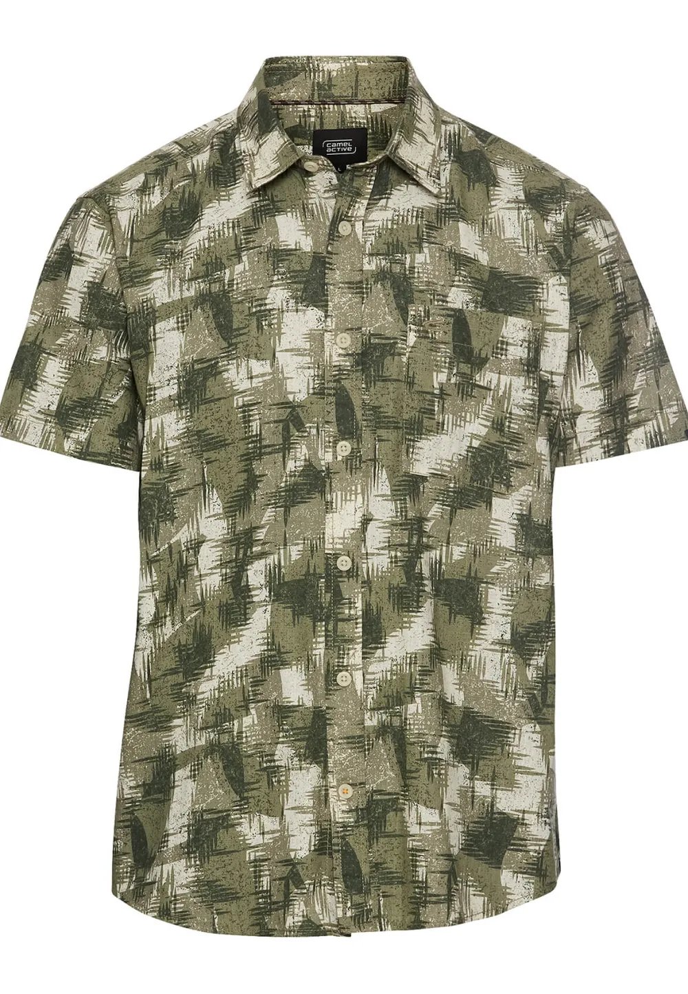 Camel Active Kauluspaidat|Kaikki Paidat>miesten kauluspaita, 409274-5S74-34 Vihreä Kuosi