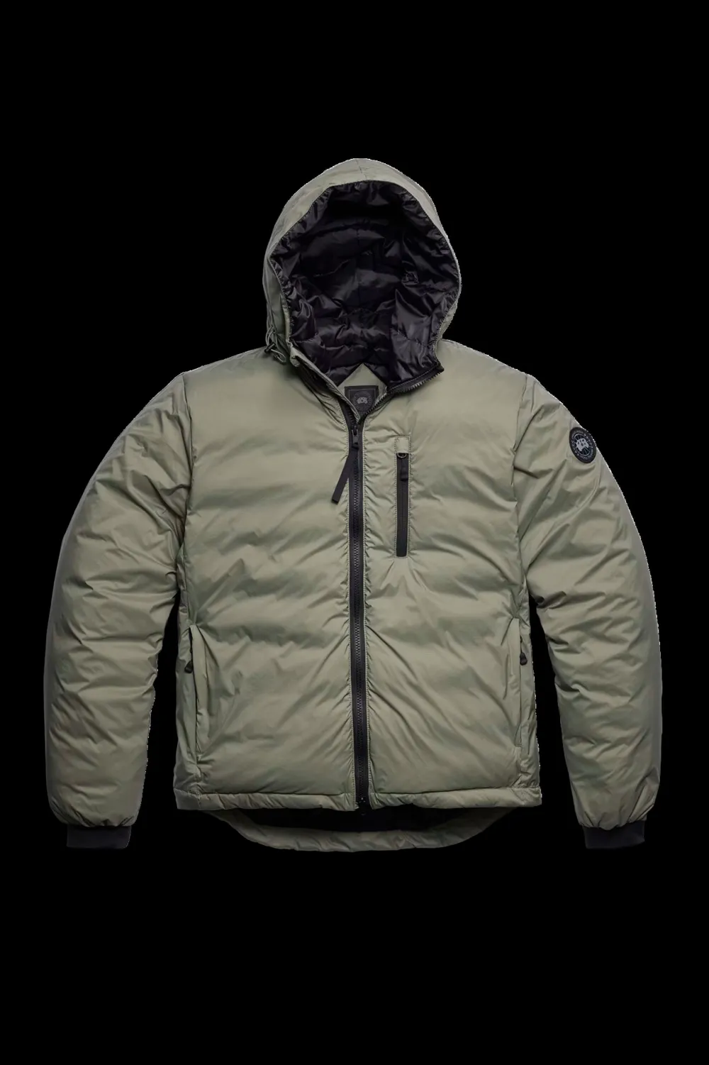 Canada Goose Talvitakit|Kevättakit>miesten kevytuntuvatakki LODGE HOODY - R - BLACK DISC,