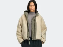 Canada Goose Kevättakit|Teddytakit Ja Tekoturkikset>naisten fleecetakki ALBERNI REVERSIBLE FLEECE BOMBER, vihreä