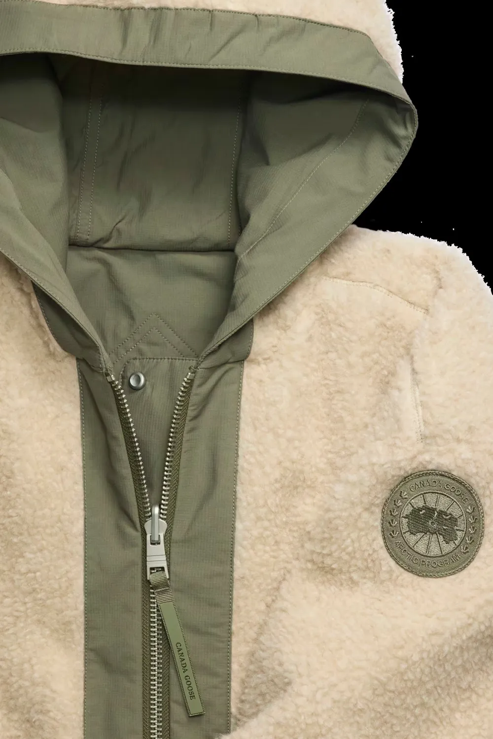 Canada Goose Kevättakit|Teddytakit Ja Tekoturkikset>naisten fleecetakki ALBERNI REVERSIBLE FLEECE BOMBER, vihreä