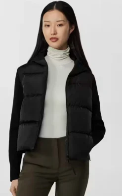 Canada Goose Kevättakit|Hybriditakit>naisten takki, HYBRIDGE WIDE QUILT KNIT HOODY