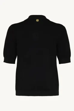 Claire Kaikki Paidat|Neulepuserot>Pompeia Knit SS, musta