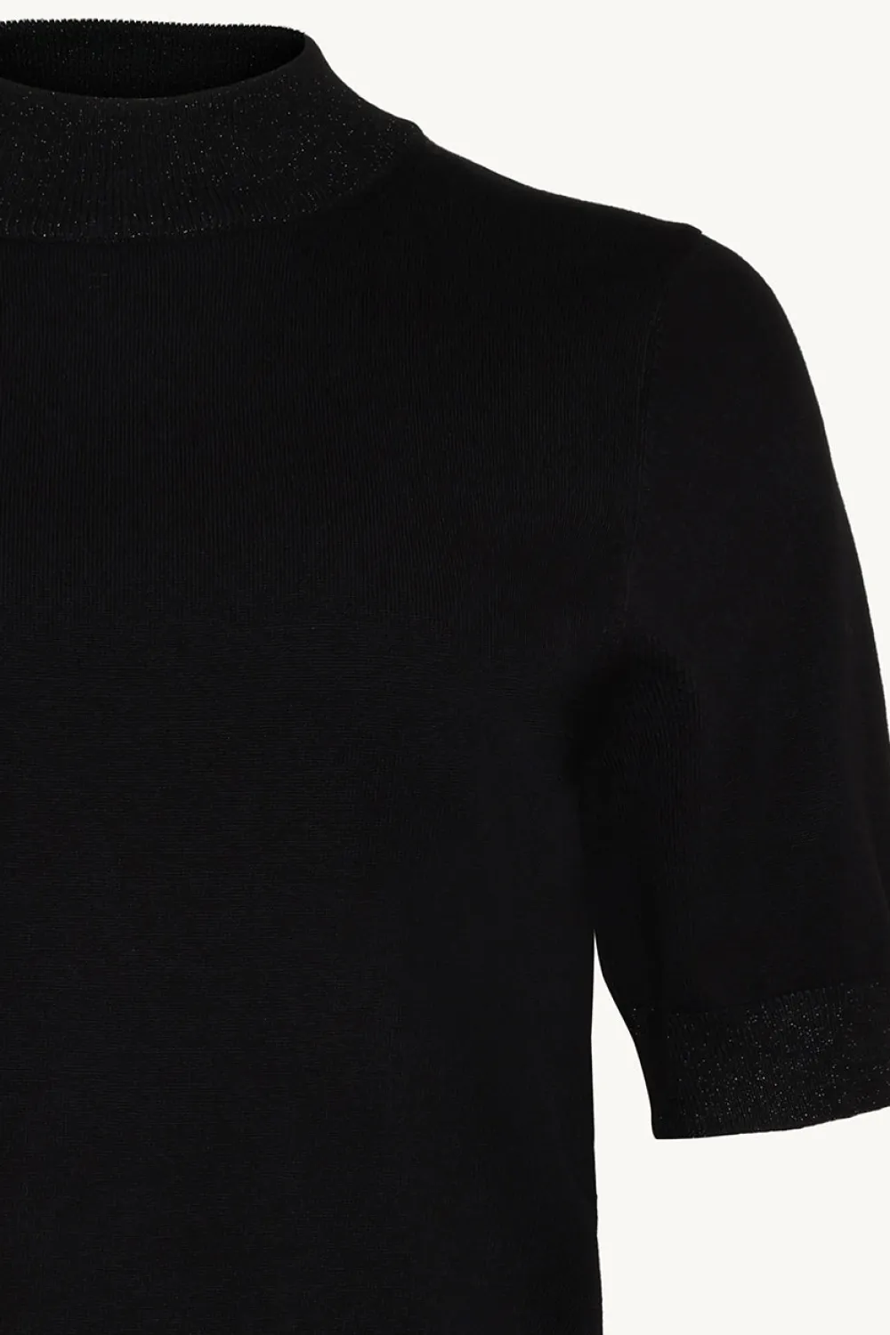 Claire Kaikki Paidat|Neulepuserot>Pompeia Knit SS, musta